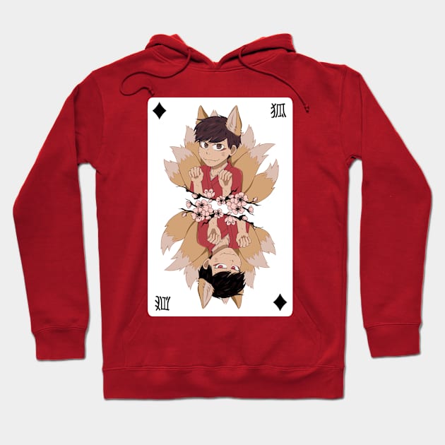 Kitsune!Osomatsu Card Hoodie by mikazure